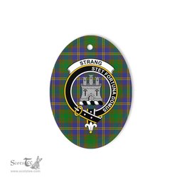 Strang Scottish Clan Plaid Ornament Gift. Christmas Tree Ornament Strang Clan Tartan Ornament,  ceramic ornament, personalized christmas ornaments, christmas tree ornaments, christmas door decorations, Plaid Ornament, Tartan Ceramic Ornament