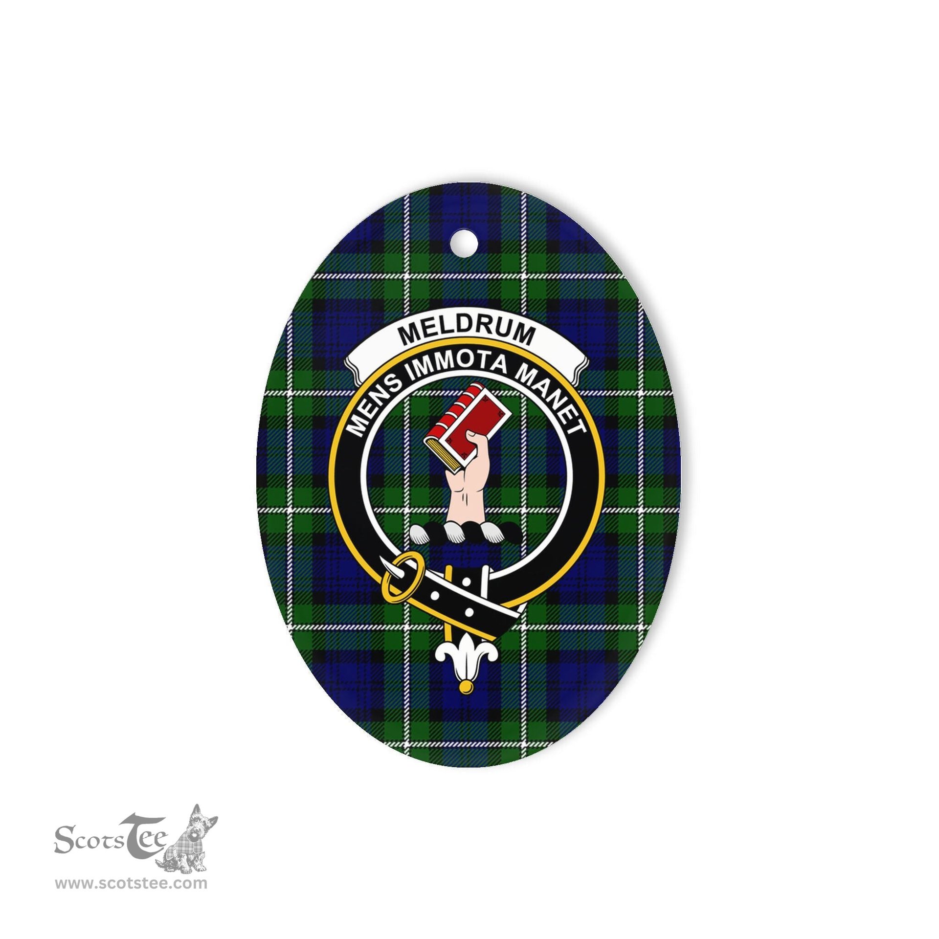 Meldrum Scottish Clan Plaid Ornament Gift. Christmas Tree Ornament Meldrum Clan Tartan Ornament,  ceramic ornament, personalized christmas ornaments, christmas tree ornaments, christmas door decorations, Plaid Ornament, Tartan Ceramic Ornament