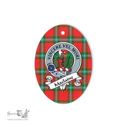 MacLaine Of Lochbuie Scottish Clan Badge Plaid Ornament Gift. Christmas Tree Ornament MacLaine Of Lochbuie Tartan Ornament,  ceramic ornament, personalized christmas ornaments, christmas tree ornaments, christmas door decorations, Plaid Ornament, Tartan Ceramic Ornament