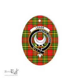 Leask Scottish Clan Plaid Ornament Gift. Christmas Tree Ornament Leask Clan Tartan Ornament,  ceramic ornament, personalized christmas ornaments, christmas tree ornaments, christmas door decorations, Plaid Ornament, Tartan Ceramic Ornament