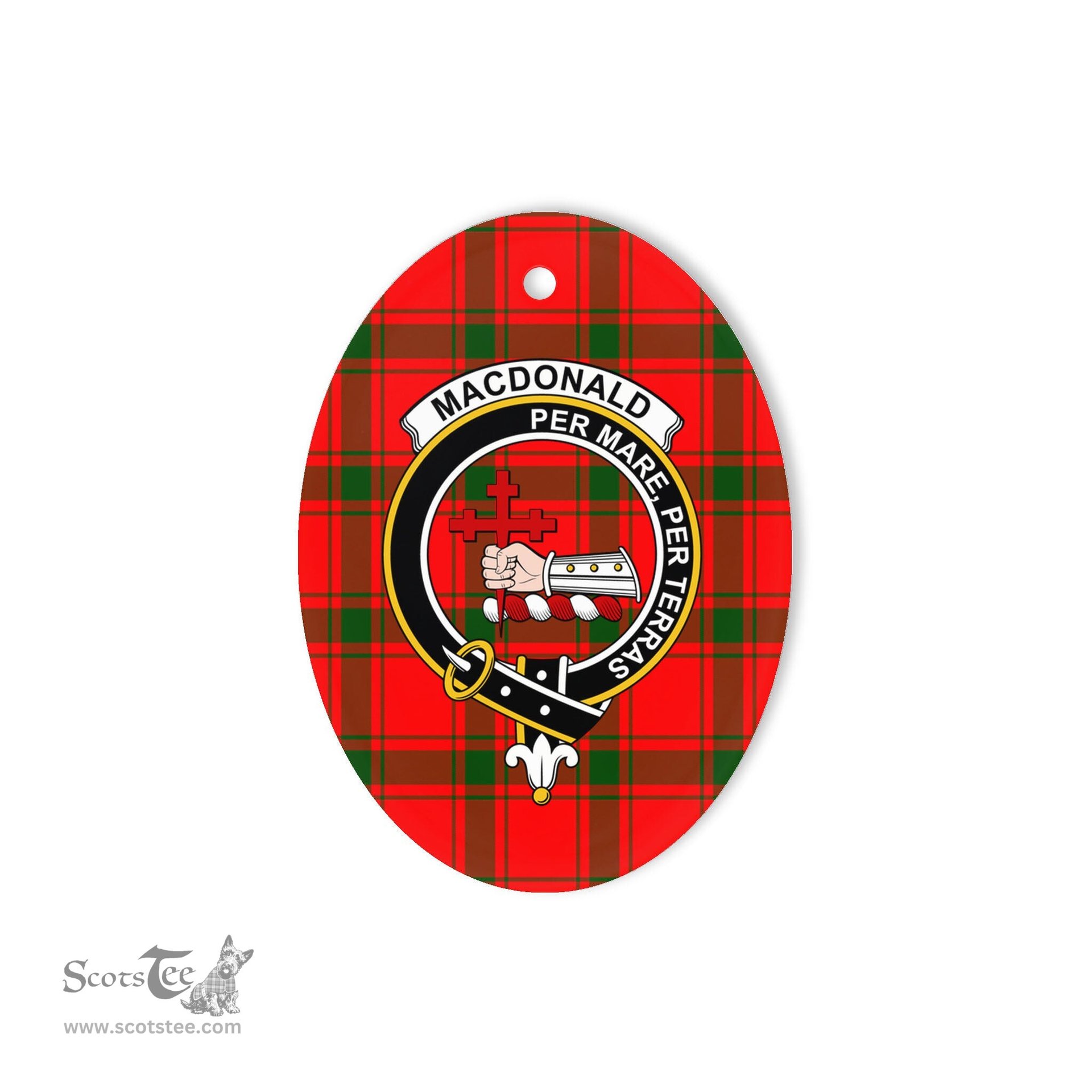 MacDonald of Sleat Scottish Clan Plaid Ornament Gift. Christmas Tree Ornament MacDonald of Sleat Clan Tartan Ornament,  ceramic ornament, personalized christmas ornaments, christmas tree ornaments, christmas door decorations, Plaid Ornament, Tartan Ceramic Ornament