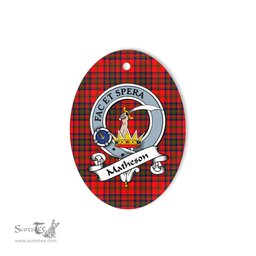 Matheson Scottish Clan Badge Plaid Ornament Gift. Christmas Tree Ornament Matheson Tartan Ornament,  ceramic ornament, personalized christmas ornaments, christmas tree ornaments, christmas door decorations, Plaid Ornament, Tartan Ceramic Ornament