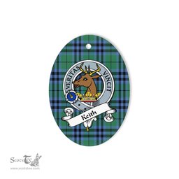 Keith Scottish Clan Badge Plaid Ornament Gift. Christmas Tree Ornament Keith Tartan Ornament,  ceramic ornament, personalized christmas ornaments, christmas tree ornaments, christmas door decorations, Plaid Ornament, Tartan Ceramic Ornament