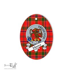 Munro Scottish Clan Badge Plaid Ornament Gift. Christmas Tree Ornament Munro Tartan Ornament,  ceramic ornament, personalized christmas ornaments, christmas tree ornaments, christmas door decorations, Plaid Ornament, Tartan Ceramic Ornament