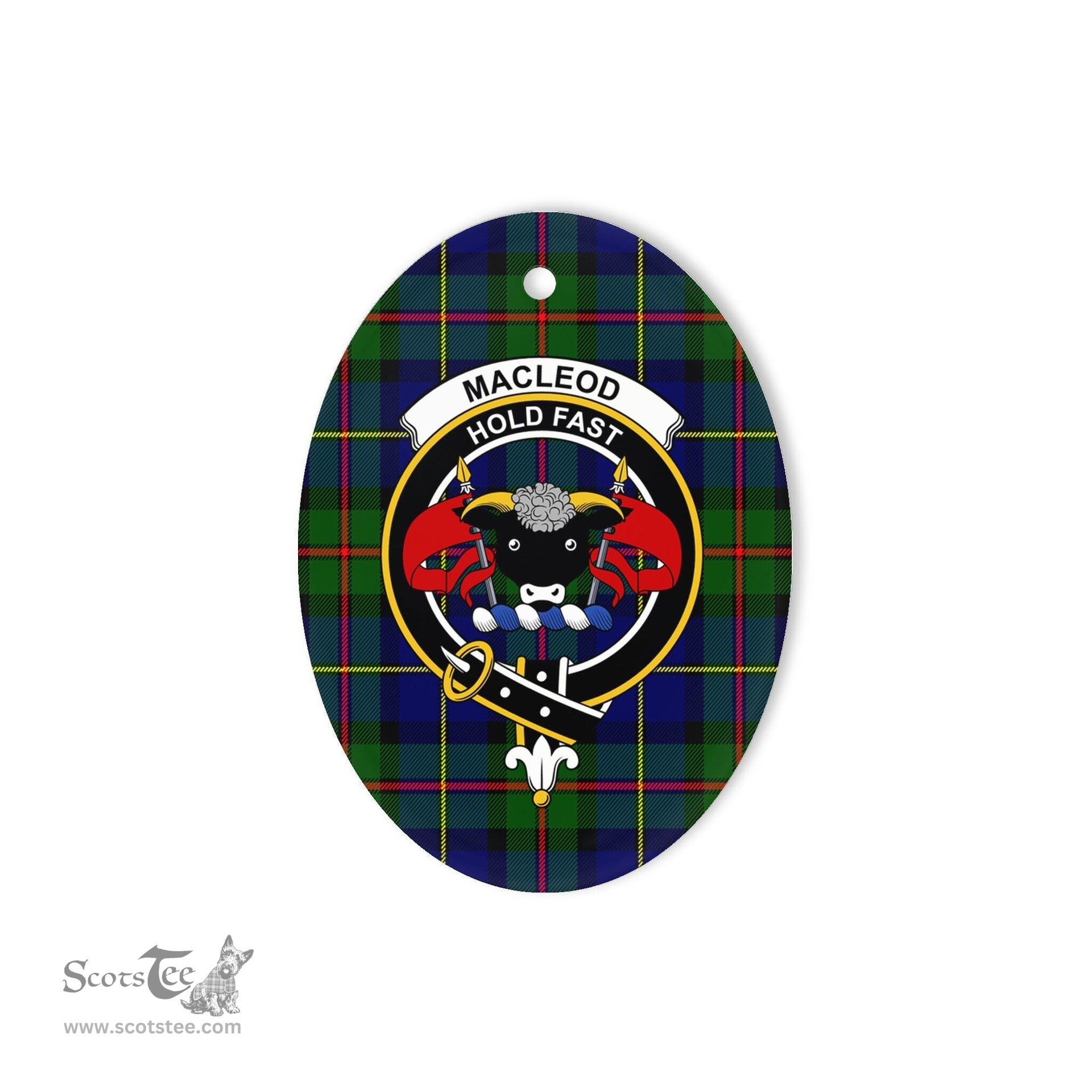 Macleod Scottish Clan Plaid Ornament Gift. Christmas Tree Ornament Macleodr Clan Tartan Ornament,  ceramic ornament, personalized christmas ornaments, christmas tree ornaments, christmas door decorations, Plaid Ornament, Tartan Ceramic Ornament
