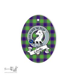 Colville Scottish Clan Badge Plaid Ornament Gift. Christmas Tree Ornament Colville Tartan Ornament,  ceramic ornament, personalized christmas ornaments, christmas tree ornaments, christmas door decorations, Plaid Ornament, Tartan Ceramic Ornament