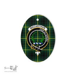 Macarthur Scottish Clan Plaid Ornament Gift. Christmas Tree Ornament Macarthur Clan Tartan Ornament,  ceramic ornament, personalized christmas ornaments, christmas tree ornaments, christmas door decorations, Plaid Ornament, Tartan Ceramic Ornament