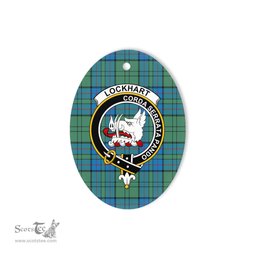 Lockhart Scottish Clan Plaid Ornament Gift. Christmas Tree Ornament Lockhart Clan Tartan Ornament,  ceramic ornament, personalized christmas ornaments, christmas tree ornaments, christmas door decorations, Plaid Ornament, Tartan Ceramic Ornament