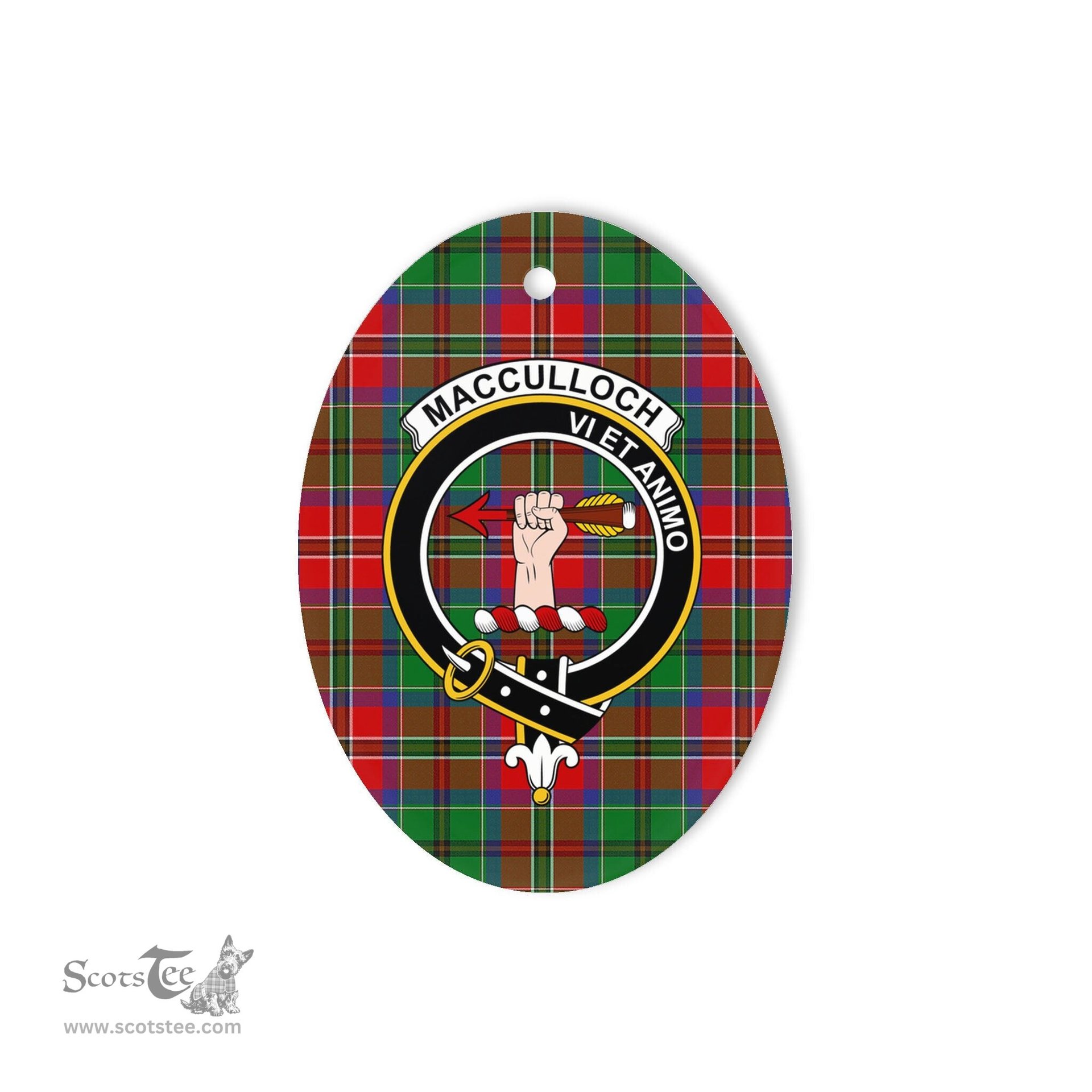 MacCulloch Scottish Clan Plaid Ornament Gift. Christmas Tree Ornament MacCulloch Clan Tartan Ornament,  ceramic ornament, personalized christmas ornaments, christmas tree ornaments, christmas door decorations, Plaid Ornament, Tartan Ceramic Ornament