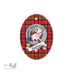 Hepburn Scottish Clan Badge Plaid Ornament Gift. Christmas Tree Ornament Hepburn Tartan Ornament,  ceramic ornament, personalized christmas ornaments, christmas tree ornaments, christmas door decorations, Plaid Ornament, Tartan Ceramic Ornament
