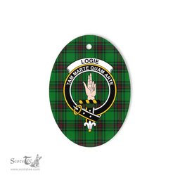 Logie Scottish Clan Plaid Ornament Gift. Christmas Tree Ornament Logie Clan Tartan Ornament,  ceramic ornament, personalized christmas ornaments, christmas tree ornaments, christmas door decorations, Plaid Ornament, Tartan Ceramic Ornament