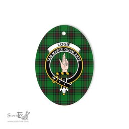 Logie Scottish Clan Plaid Ornament Gift. Christmas Tree Ornament Logie Clan Tartan Ornament,  ceramic ornament, personalized christmas ornaments, christmas tree ornaments, christmas door decorations, Plaid Ornament, Tartan Ceramic Ornament