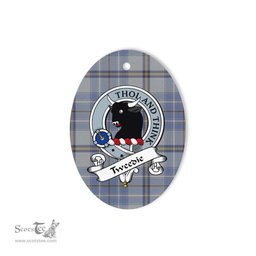 Tweedie Scottish Clan Badge Plaid Ornament Gift. Christmas Tree Ornament Tweedie Tartan Ornament,  ceramic ornament, personalized christmas ornaments, christmas tree ornaments, christmas door decorations, Plaid Ornament, Tartan Ceramic Ornament