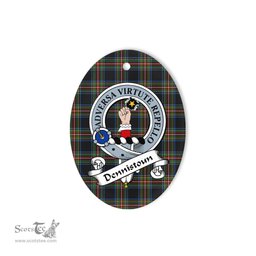 Dennistoun Scottish Clan Badge Plaid Ornament Gift. Christmas Tree Ornament Dennistoun Tartan Ornament,  ceramic ornament, personalized christmas ornaments, christmas tree ornaments, christmas door decorations, Plaid Ornament, Tartan Ceramic Ornament