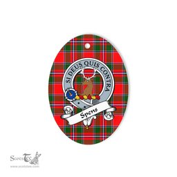 Spens Scottish Clan Badge Plaid Ornament Gift. Christmas Tree Ornament Spens Tartan Ornament,  ceramic ornament, personalized christmas ornaments, christmas tree ornaments, christmas door decorations, Plaid Ornament, Tartan Ceramic Ornament