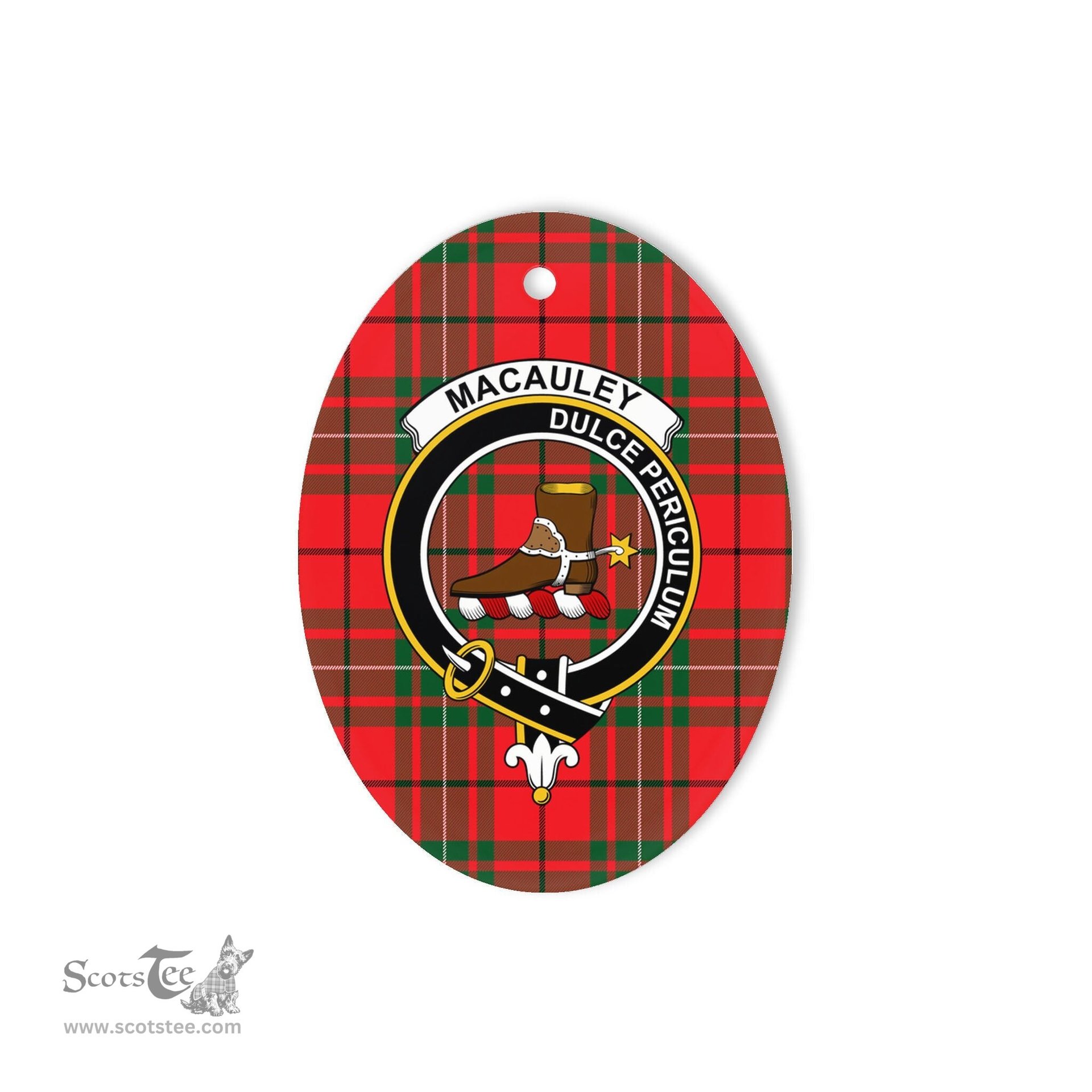 MacAuley Scottish Clan Plaid Ornament Gift. Christmas Tree Ornament MacAuley Clan Tartan Ornament,  ceramic ornament, personalized christmas ornaments, christmas tree ornaments, christmas door decorations, Plaid Ornament, Tartan Ceramic Ornament
