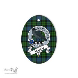 MacKie Scottish Clan Badge Plaid Ornament Gift. Christmas Tree Ornament MacKie Tartan Ornament,  ceramic ornament, personalized christmas ornaments, christmas tree ornaments, christmas door decorations, Plaid Ornament, Tartan Ceramic Ornament