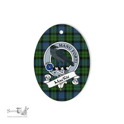 MacKie Scottish Clan Badge Plaid Ornament Gift. Christmas Tree Ornament MacKie Tartan Ornament,  ceramic ornament, personalized christmas ornaments, christmas tree ornaments, christmas door decorations, Plaid Ornament, Tartan Ceramic Ornament