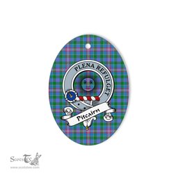 Pitcairn Scottish Clan Badge Plaid Ornament Gift. Christmas Tree Ornament Pitcairn Tartan Ornament,  ceramic ornament, personalized christmas ornaments, christmas tree ornaments, christmas door decorations, Plaid Ornament, Tartan Ceramic Ornament