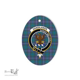 Sandilands Scottish Clan Plaid Ornament Gift. Christmas Tree Ornament Sandilands Clan Tartan Ornament,  ceramic ornament, personalized christmas ornaments, christmas tree ornaments, christmas door decorations, Plaid Ornament, Tartan Ceramic Ornament