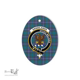 Sandilands Scottish Clan Plaid Ornament Gift. Christmas Tree Ornament Sandilands Clan Tartan Ornament,  ceramic ornament, personalized christmas ornaments, christmas tree ornaments, christmas door decorations, Plaid Ornament, Tartan Ceramic Ornament