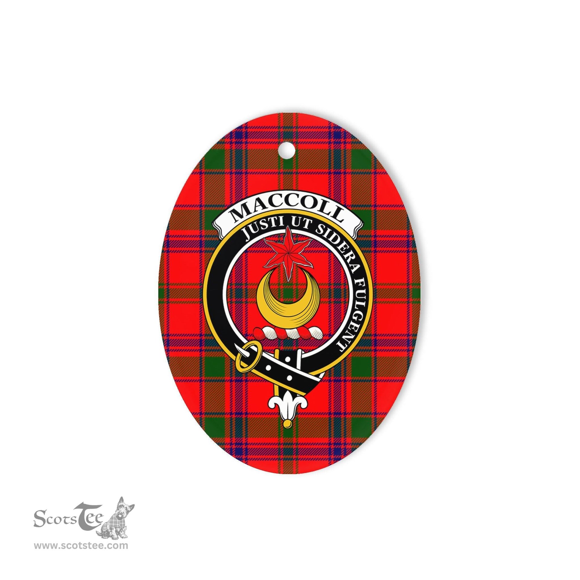 MacColl Scottish Clan Plaid Ornament Gift. Christmas Tree Ornament MacColl Clan Tartan Ornament,  ceramic ornament, personalized christmas ornaments, christmas tree ornaments, christmas door decorations, Plaid Ornament, Tartan Ceramic Ornament