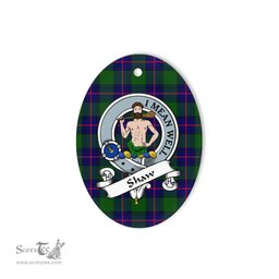 Shaw Of Sauchie Scottish Clan Badge Plaid Ornament Gift. Christmas Tree Ornament Shaw Of Sauchie Tartan Ornament,  ceramic ornament, personalized christmas ornaments, christmas tree ornaments, christmas door decorations, Plaid Ornament, Tartan Ceramic Ornament