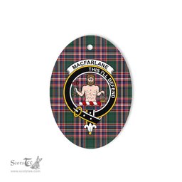MacFarlane Scottish Clan Plaid Ornament Gift. Christmas Tree Ornament MacFarlane Clan Tartan Ornament,  ceramic ornament, personalized christmas ornaments, christmas tree ornaments, christmas door decorations, Plaid Ornament, Tartan Ceramic Ornament