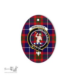 Pennycook Scottish Clan Plaid Ornament Gift. Christmas Tree Ornament Pennycook Clan Tartan Ornament,  ceramic ornament, personalized christmas ornaments, christmas tree ornaments, christmas door decorations, Plaid Ornament, Tartan Ceramic Ornament