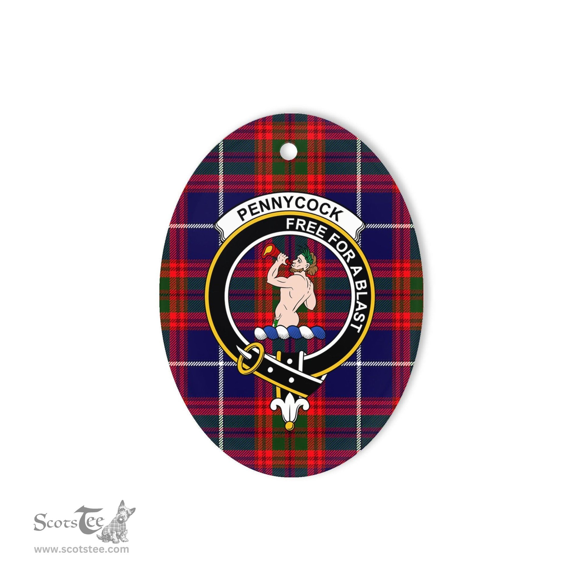 Pennycook Scottish Clan Plaid Ornament Gift. Christmas Tree Ornament Pennycook Clan Tartan Ornament,  ceramic ornament, personalized christmas ornaments, christmas tree ornaments, christmas door decorations, Plaid Ornament, Tartan Ceramic Ornament