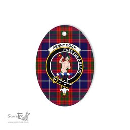 Pennycook Scottish Clan Plaid Ornament Gift. Christmas Tree Ornament Pennycook Clan Tartan Ornament,  ceramic ornament, personalized christmas ornaments, christmas tree ornaments, christmas door decorations, Plaid Ornament, Tartan Ceramic Ornament