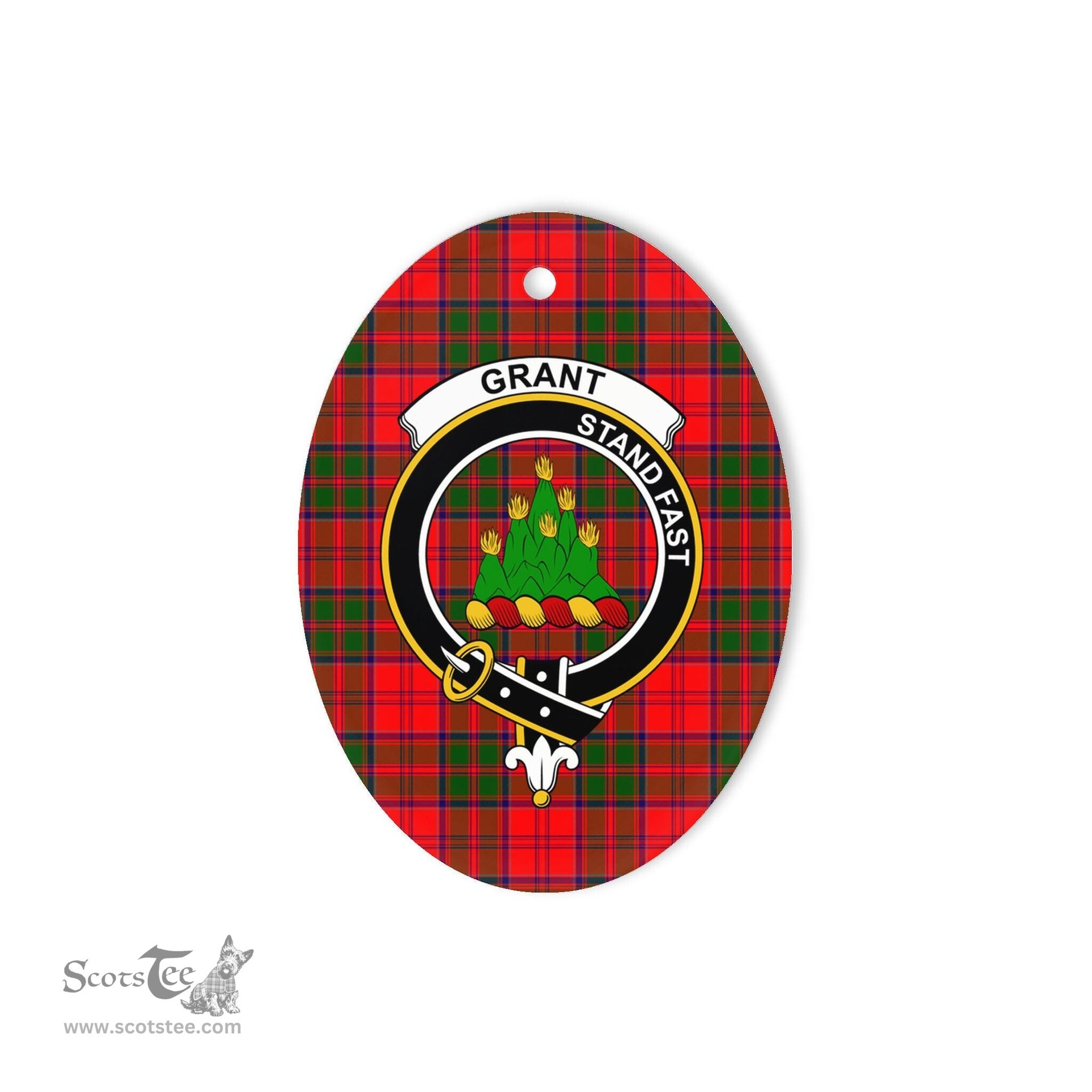 Grant Scottish Clan Plaid Ornament Gift. Christmas Tree Ornament Grant Clan Tartan Ornament,  ceramic ornament, personalized christmas ornaments, christmas tree ornaments, christmas door decorations, Plaid Ornament, Tartan Ceramic Ornament