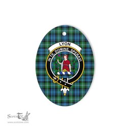 Lyon Scottish Clan Plaid Ornament Gift. Christmas Tree Ornament Lyon Clan Tartan Ornament,  ceramic ornament, personalized christmas ornaments, christmas tree ornaments, christmas door decorations, Plaid Ornament, Tartan Ceramic Ornament