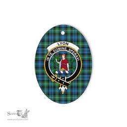 Lyon Scottish Clan Plaid Ornament Gift. Christmas Tree Ornament Lyon Clan Tartan Ornament,  ceramic ornament, personalized christmas ornaments, christmas tree ornaments, christmas door decorations, Plaid Ornament, Tartan Ceramic Ornament