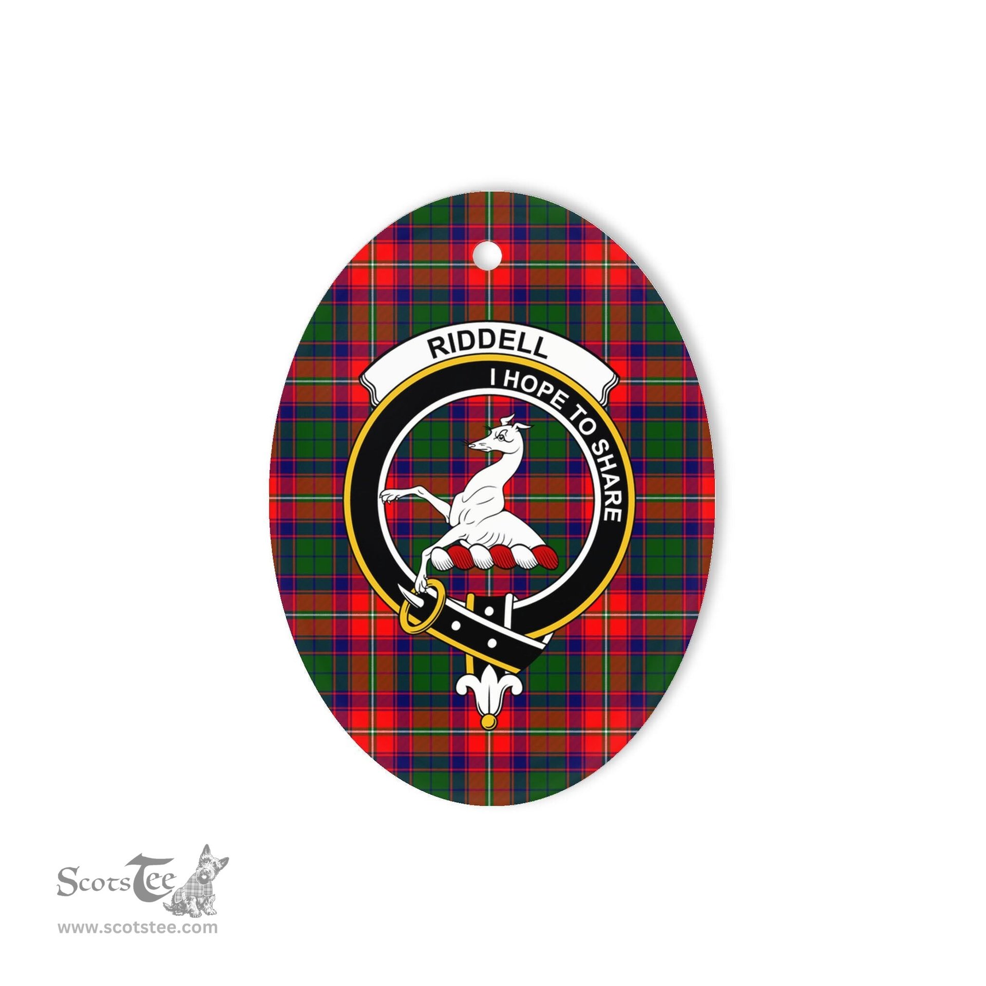 Riddell Scottish Clan Plaid Ornament Gift. Christmas Tree Ornament Riddell Clan Tartan Ornament,  ceramic ornament, personalized christmas ornaments, christmas tree ornaments, christmas door decorations, Plaid Ornament, Tartan Ceramic Ornament