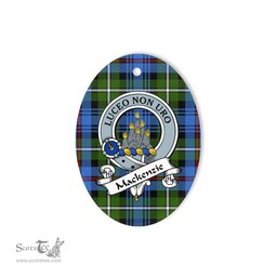 MacKenzie Scottish Clan Badge Plaid Ornament Gift. Christmas Tree Ornament MacKenzie Tartan Ornament,  ceramic ornament, personalized christmas ornaments, christmas tree ornaments, christmas door decorations, Plaid Ornament, Tartan Ceramic Ornament
