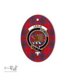 Leslie Earl of Rothes Scottish Clan Plaid Ornament Gift. Christmas Tree Ornament Leslie Earl of Rothes Clan Tartan Ornament,  ceramic ornament, personalized christmas ornaments, christmas tree ornaments, christmas door decorations, Plaid Ornament, Tartan Ceramic Ornament