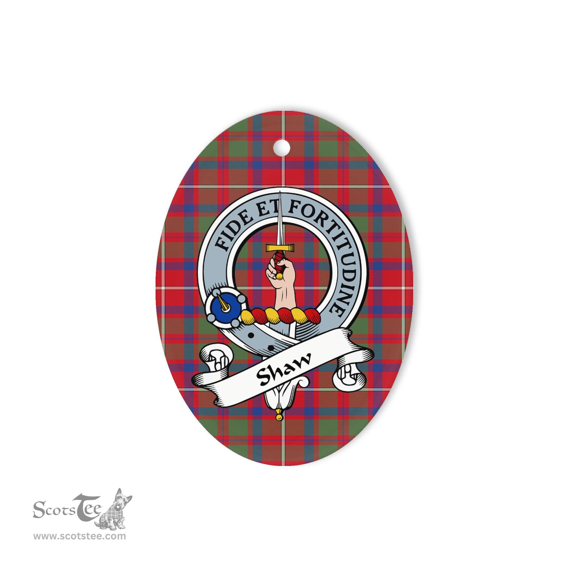 Shaw Of Tordarroch Scottish Clan Badge Plaid Ornament Gift. Christmas Tree Ornament Shaw Of Tordarroch Tartan Ornament,  ceramic ornament, personalized christmas ornaments, christmas tree ornaments, christmas door decorations, Plaid Ornament, Tartan Ceramic Ornament