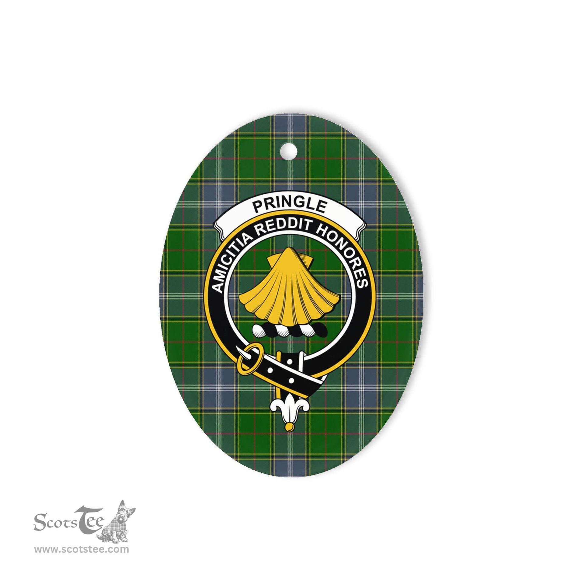 Pringle Scottish Clan Plaid Ornament Gift. Christmas Tree Ornament Pringle Clan Tartan Ornament,  ceramic ornament, personalized christmas ornaments, christmas tree ornaments, christmas door decorations, Plaid Ornament, Tartan Ceramic Ornament