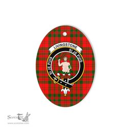 Livingstone Scottish Clan Plaid Ornament Gift. Christmas Tree Ornament Livingstone Clan Tartan Ornament,  ceramic ornament, personalized christmas ornaments, christmas tree ornaments, christmas door decorations, Plaid Ornament, Tartan Ceramic Ornament