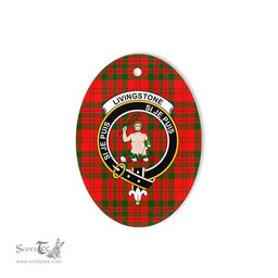 Livingstone Scottish Clan Plaid Ornament Gift. Christmas Tree Ornament Livingstone Clan Tartan Ornament,  ceramic ornament, personalized christmas ornaments, christmas tree ornaments, christmas door decorations, Plaid Ornament, Tartan Ceramic Ornament