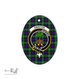Swinton Scottish Clan Plaid Ornament Gift. Christmas Tree Ornament Swinton Clan Tartan Ornament,  ceramic ornament, personalized christmas ornaments, christmas tree ornaments, christmas door decorations, Plaid Ornament, Tartan Ceramic Ornament