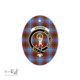 Skirving Scottish Clan Plaid Ornament Gift. Christmas Tree Ornament Skirving Clan Tartan Ornament,  ceramic ornament, personalized christmas ornaments, christmas tree ornaments, christmas door decorations, Plaid Ornament, Tartan Ceramic Ornament