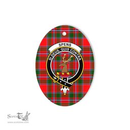Spens Scottish Clan Plaid Ornament Gift. Christmas Tree Ornament Spens Clan Tartan Ornament,  ceramic ornament, personalized christmas ornaments, christmas tree ornaments, christmas door decorations, Plaid Ornament, Tartan Ceramic Ornament
