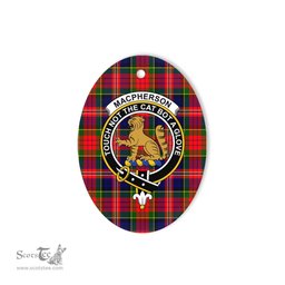 Macpherson Scottish Clan Plaid Ornament Gift. Christmas Tree Ornament Macpherson Clan Tartan Ornament,  ceramic ornament, personalized christmas ornaments, christmas tree ornaments, christmas door decorations, Plaid Ornament, Tartan Ceramic Ornament