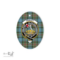 Paisley Scottish Clan Plaid Ornament Gift. Christmas Tree Ornament Paisley Clan Tartan Ornament,  ceramic ornament, personalized christmas ornaments, christmas tree ornaments, christmas door decorations, Plaid Ornament, Tartan Ceramic Ornament