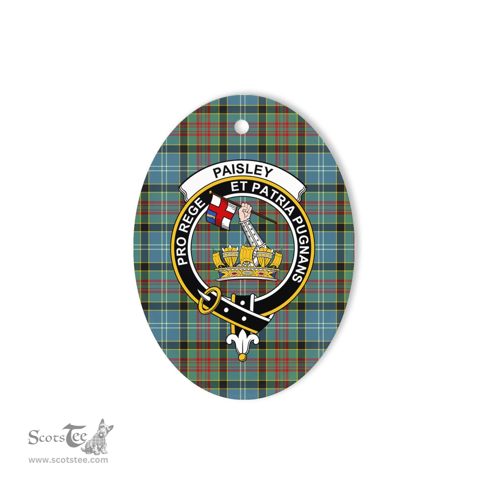 Paisley Scottish Clan Plaid Ornament Gift. Christmas Tree Ornament Paisley Clan Tartan Ornament,  ceramic ornament, personalized christmas ornaments, christmas tree ornaments, christmas door decorations, Plaid Ornament, Tartan Ceramic Ornament