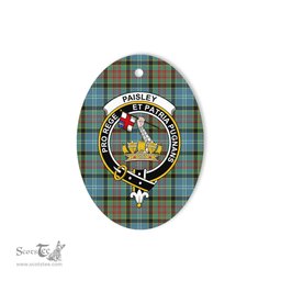 Paisley Scottish Clan Plaid Ornament Gift. Christmas Tree Ornament Paisley Clan Tartan Ornament,  ceramic ornament, personalized christmas ornaments, christmas tree ornaments, christmas door decorations, Plaid Ornament, Tartan Ceramic Ornament