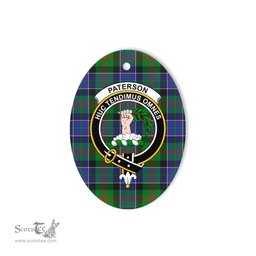 Paterson Scottish Clan Plaid Ornament Gift. Christmas Tree Ornament Paterson Clan Tartan Ornament,  ceramic ornament, personalized christmas ornaments, christmas tree ornaments, christmas door decorations, Plaid Ornament, Tartan Ceramic Ornament