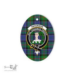 Paterson Scottish Clan Plaid Ornament Gift. Christmas Tree Ornament Paterson Clan Tartan Ornament,  ceramic ornament, personalized christmas ornaments, christmas tree ornaments, christmas door decorations, Plaid Ornament, Tartan Ceramic Ornament